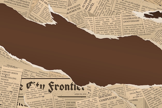 Sfondio di giornale realistico