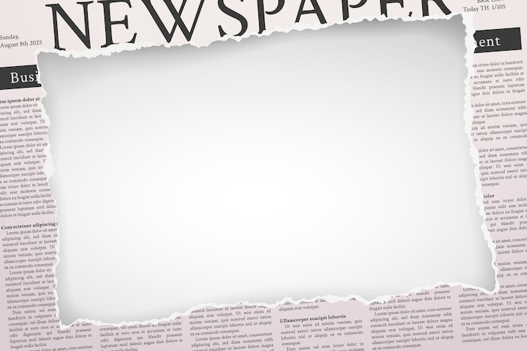 Vettore sfondio di giornale realistico