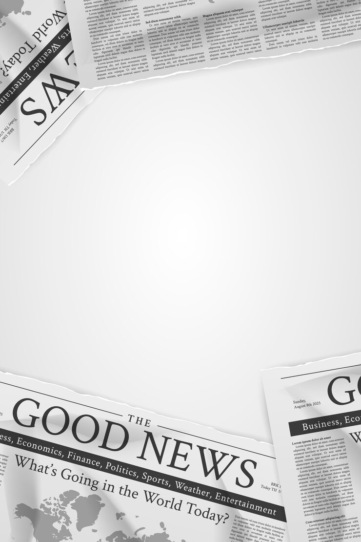 Vettore sfondio di giornale realistico
