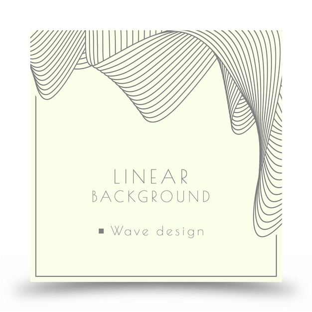Sfondio di linee ondulate Design astratto Stampi interni banner manifesti volantini L'idea di imballaggio merci stampe e creatività