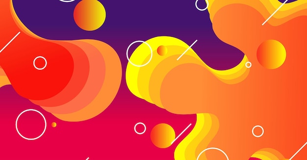 Sfondio di onde liquide astratte con sfondo colorato
