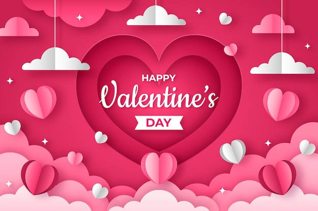 Sfondio di San Valentino in carta