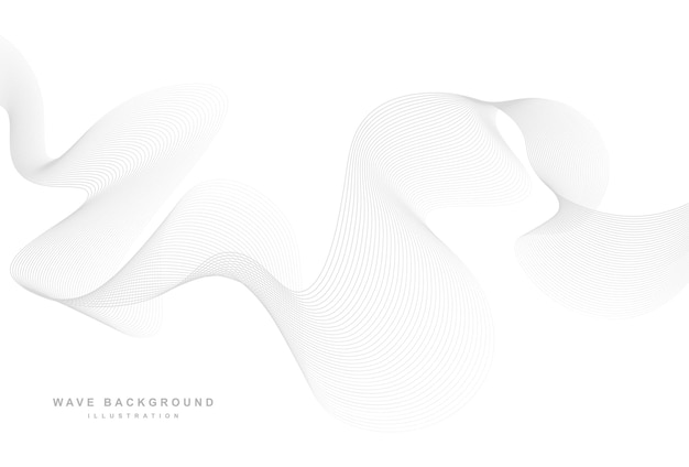 Sfondio elegante con linee d'onda astratte