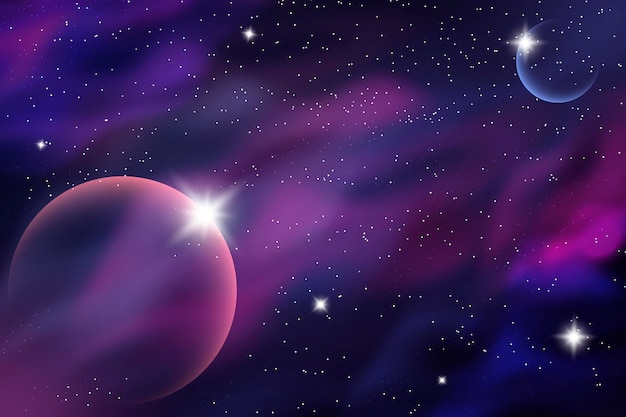 Sfondio galattico realistico