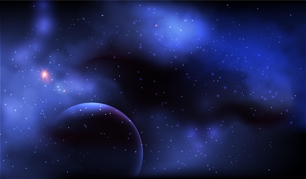 Sfondio galattico realistico