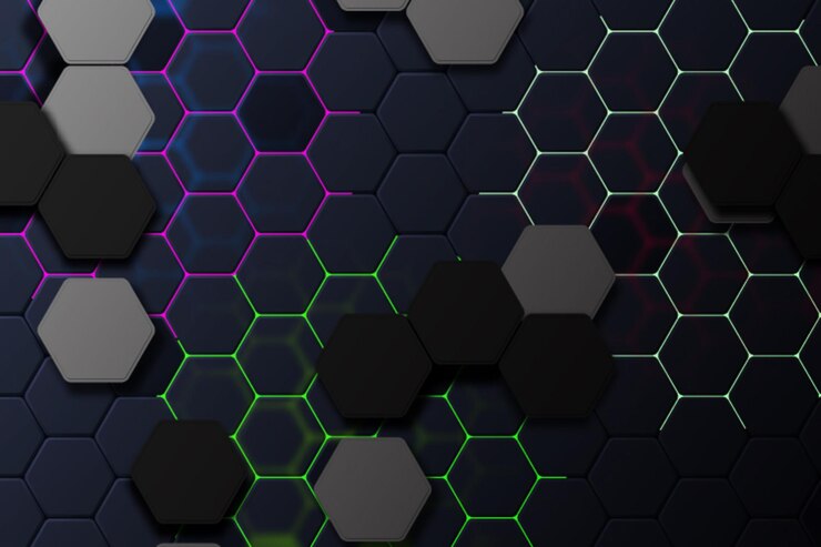 Sfondio geometrico a sfondo nero a sfondo moderno