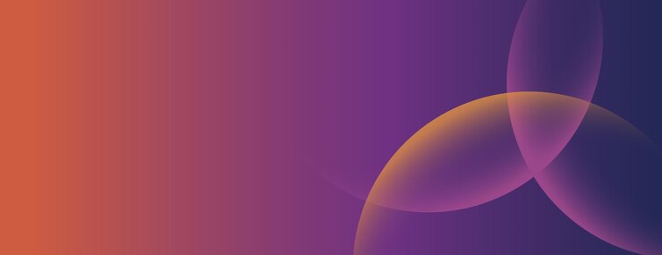 Vettore sfondio gradiente con transizioni lisce con colori vibranti arancione e viola