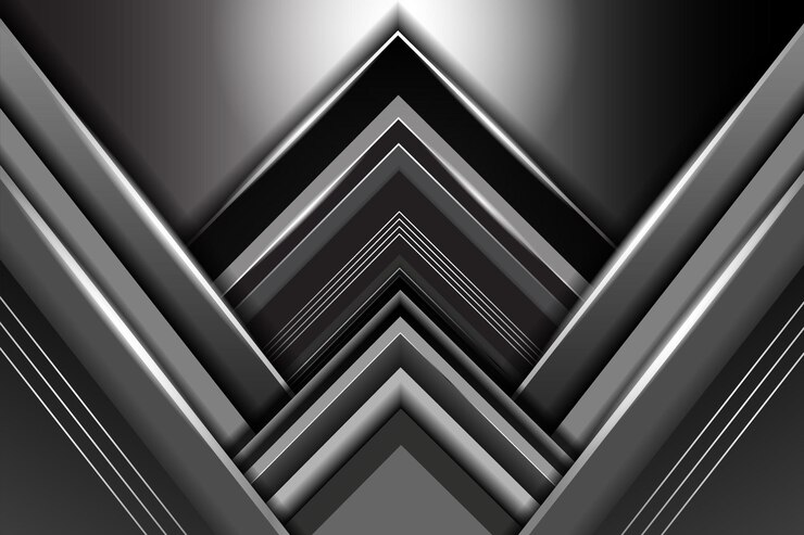 Vettore sfondio moderno astratto grigio nero