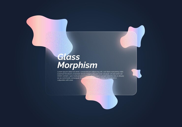 Sfondio morfismo del vetro con effetto gradiente moderno