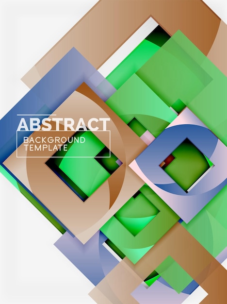 Sfondio quadrati astratti modello geometrico minimo