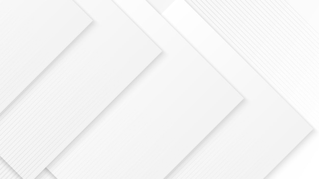 Sfondio quadrato bianco astratto con disegno 3D