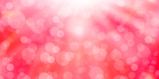 Sfondio rosa astratto con illustrazione vettoriale bokeh