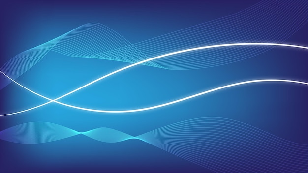 Sfondio tecnologico blu con luminosità