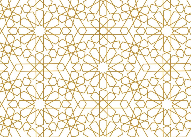 Sfondio vettoriale a modello geometrico arabo senza cuciture