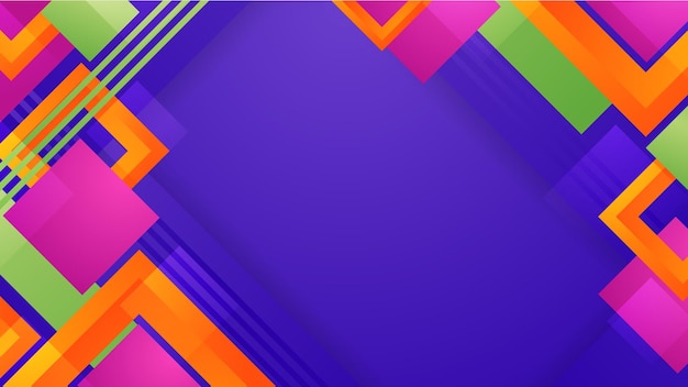 Sfondio vettoriale geometrico a gradiente colorato