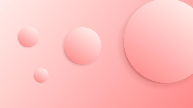 sfondo 3D luce geometrica rosso scuro rosa astratto moderno cerchio di stanza sfera bolla volante gradiente