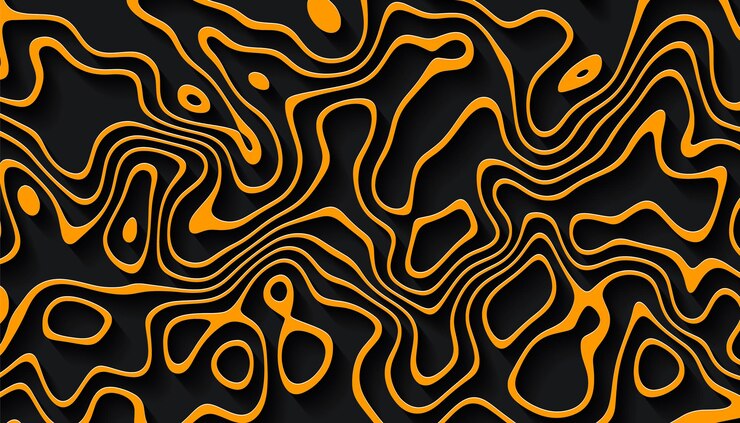 Vettore sfondo a strisce di papercut distorto