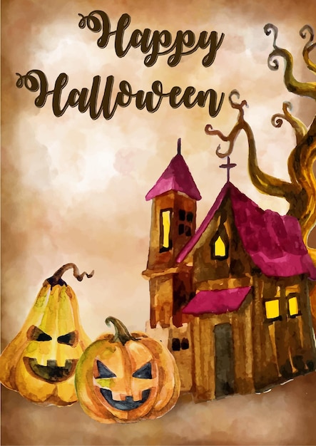 sfondo acquerello colorato Helloween