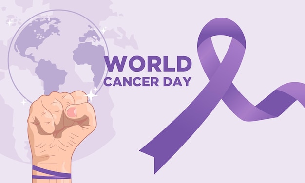 Sfondo acquerello giornata mondiale del cancro