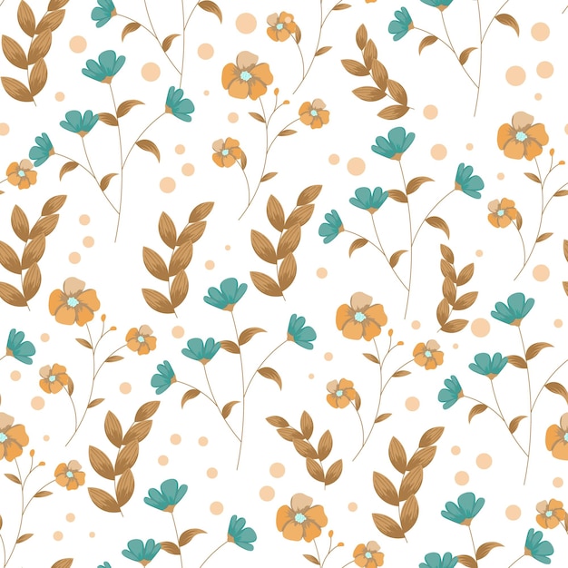 Sfondo astratto a pattern di fiori Illustrazione vettoriale
