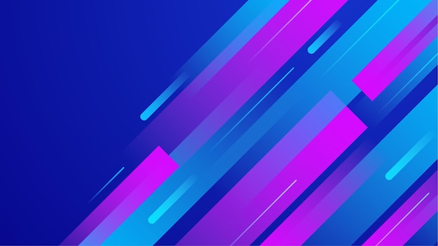 Sfondo astratto al neon sfondo dinamico di colore blu e rosa con linee sottili Sfondo sportivo