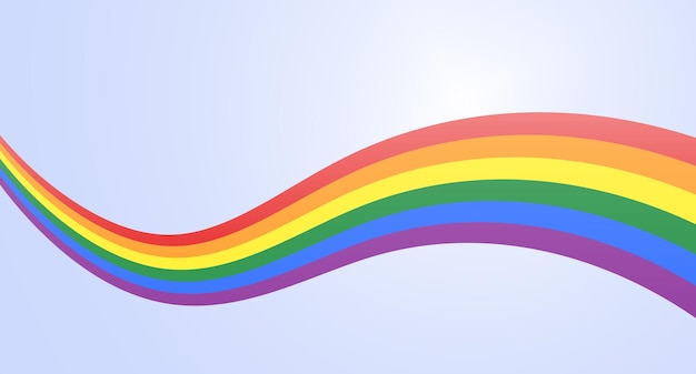Sfondo astratto arcobaleno LGBT Pride colore onda