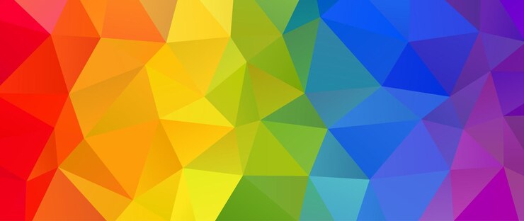Vettore sfondo astratto arcobaleno luminoso modello moderno geometrico alla moda