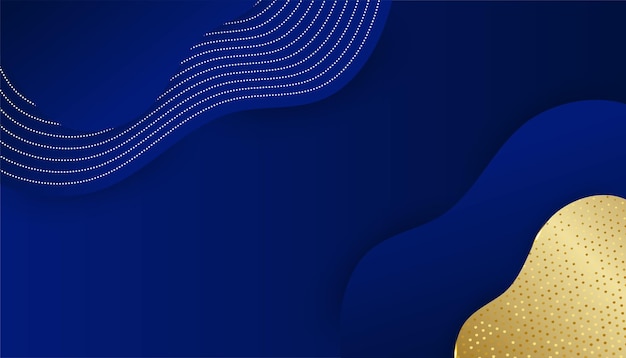 Sfondo astratto blu e oro sfumato Sfondo di linee di casella rettangolo geometrico astratto blu moderno per brochure e biglietti da visita banner design presentazione