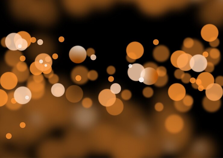 Vettore sfondo astratto bokeh arancione