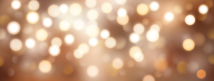 Vettore sfondo astratto con effetto bokeh in colori dorati