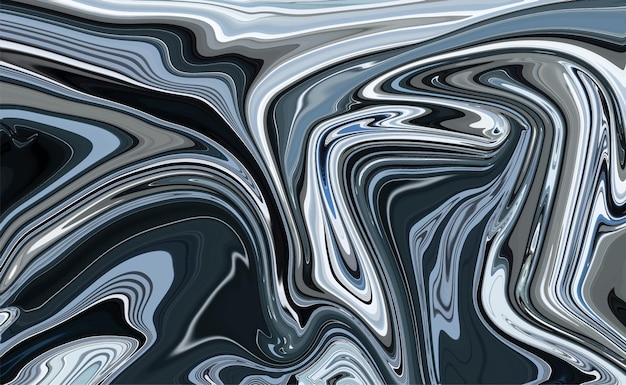 Sfondo astratto con effetto vernice vorticoso Sfondo vernice acrilica liquida Pentecoste giallo nero