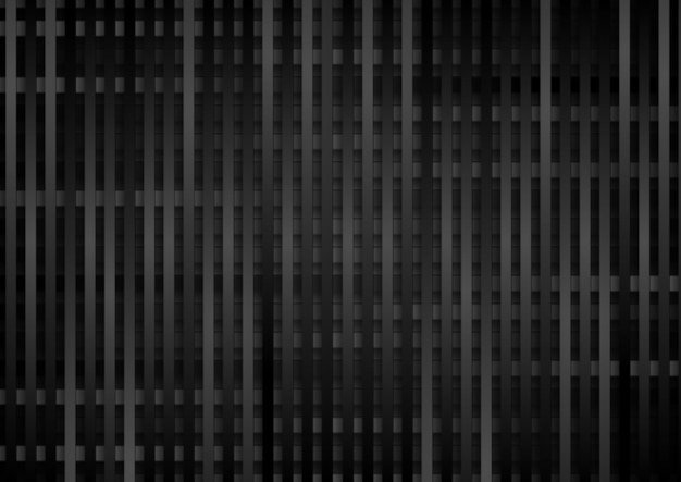 Sfondo astratto con strisce tecnologiche aziendali nere. Illustrazione vettoriale