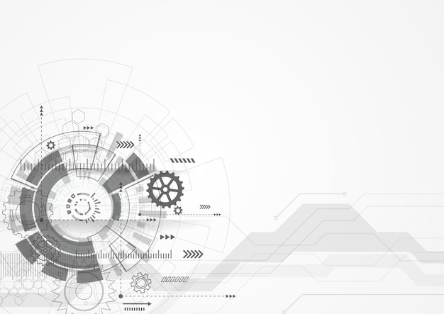 Sfondo astratto con trama del circuito tecnologico Illustrazione della scheda madre elettronica Concetto di comunicazione e ingegneria Illustrazione vettoriale