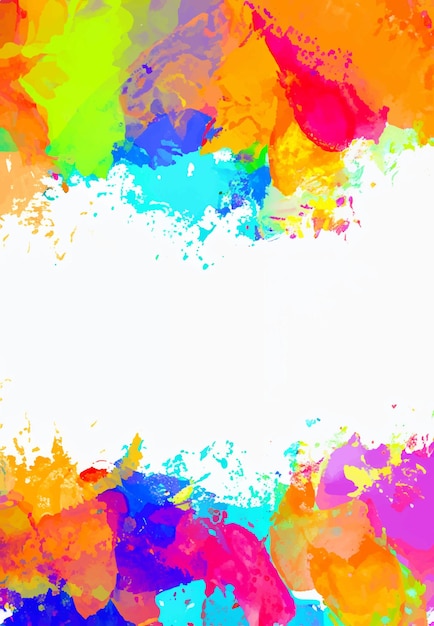 Sfondo astratto con un disegno colorato splatter acquerello