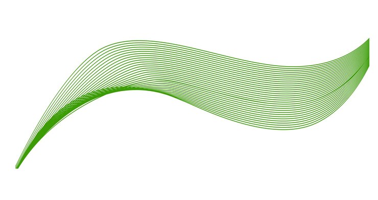Sfondo astratto design creativo verde illustrazione vettoriale gratis design colorato onda