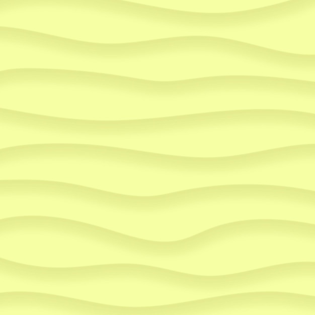Sfondo astratto di linee ondulate con ombre in colori giallo chiaro