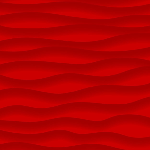 Sfondo astratto di linee ondulate con ombre in colori rossi
