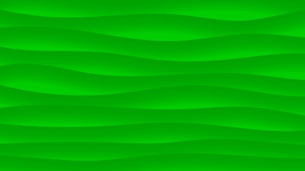 Sfondo astratto di linee ondulate con ombre nei colori verdi