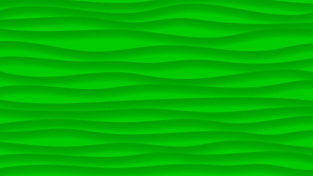 Sfondo astratto di linee ondulate con ombre nei colori verdi