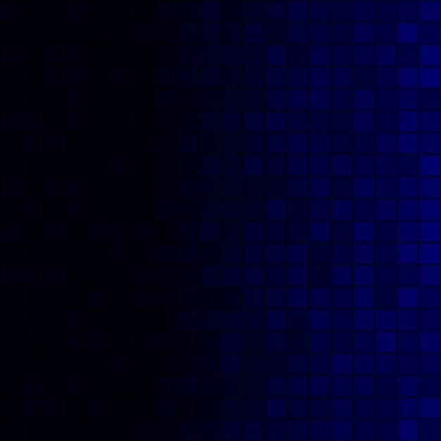 Sfondo astratto di piccoli quadrati nei colori blu scuro con gradiente orizzontale