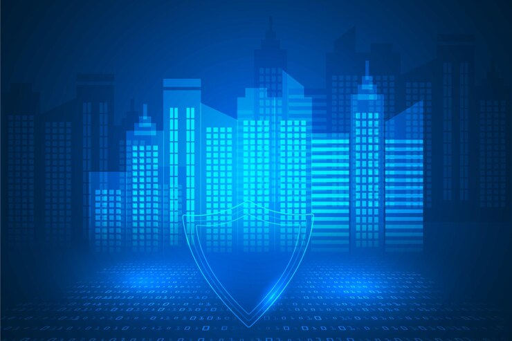 sfondo astratto di sicurezza tecnologia digitale. vettore grafico di connessione dati.