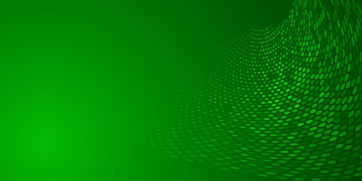 Vettore sfondo astratto fatto di punti di semitono nei colori verdi