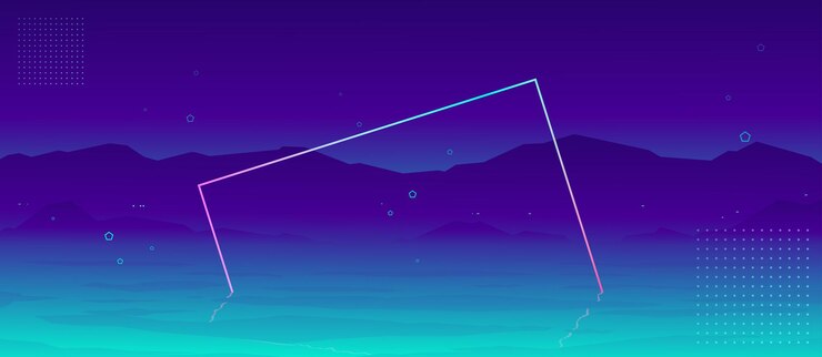 Vettore sfondo astratto futuristico paesaggio minimalista
