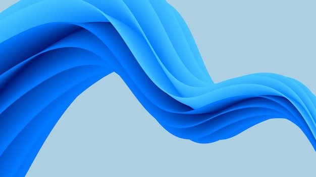 Sfondo astratto linea sfumatura blu
