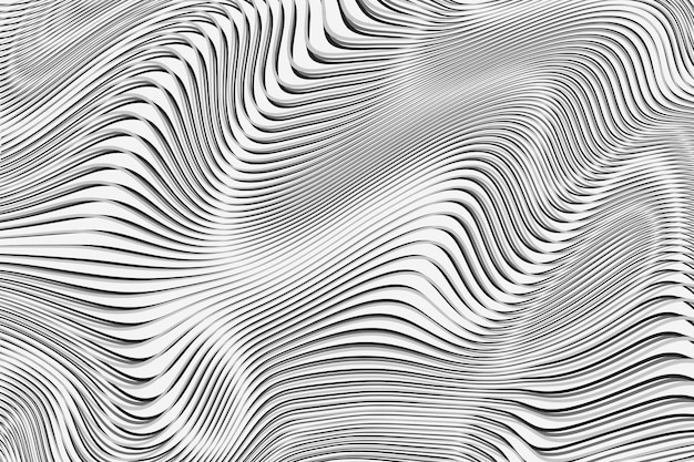 Sfondo astratto linee curve sfumature di grigio disegno vettoriale