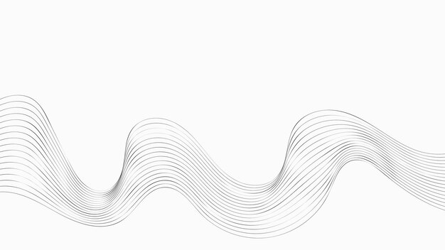sfondo astratto linee d'onda sottile
