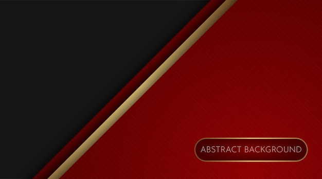 sfondo astratto rosso e nero con linee dorate