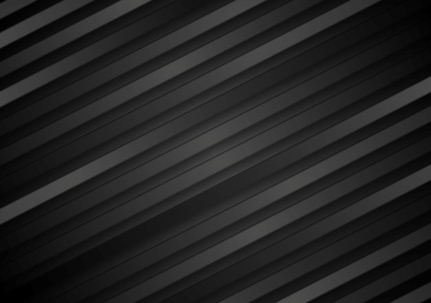 Sfondo astratto strisce diagonali nere Illustrazione grafica vettoriale a strisce scure