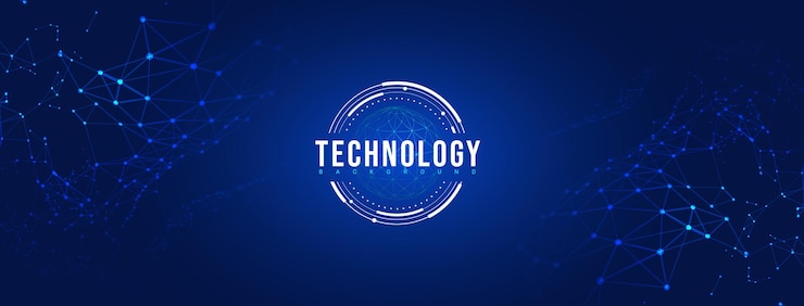 Sfondo astratto Tecnologia Facebook Cover modello di progettazione