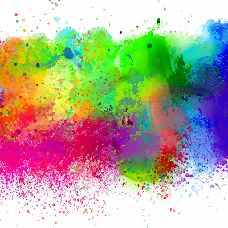 Vettore sfondo astratto vettoriale con un disegno colorato splatter acquerello